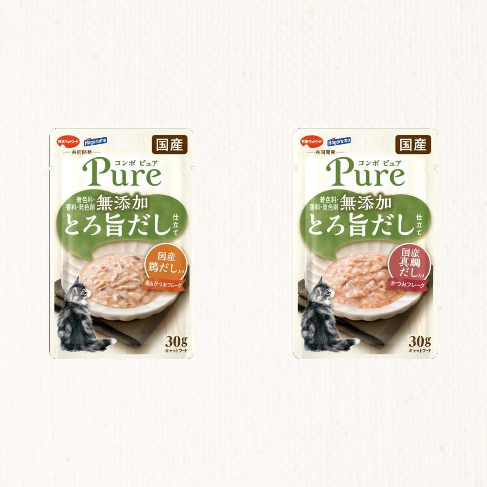 Amazon.co.jp: コン ボ ピュア とろ旨だし仕立て 国産 パウチ 30g 6種